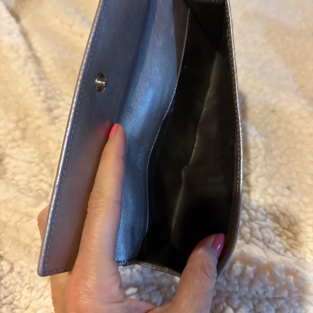 Gucci Wallet Guccissima Leather Bifold Long Card Heart Logo Lilac - Picture 5 of 8